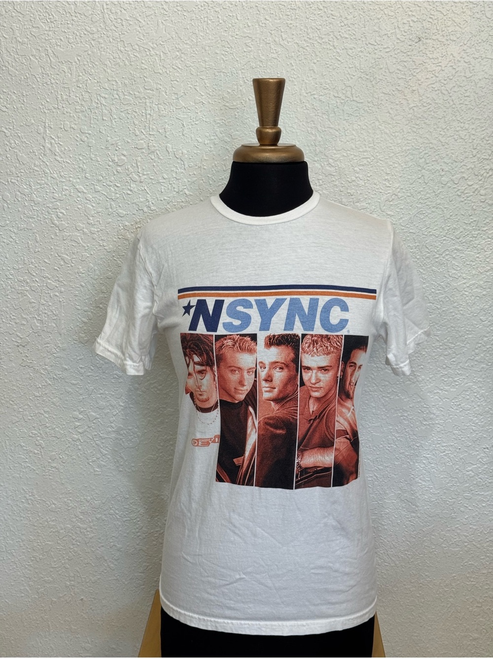 White Graphic Band Tee - Vintage Style Men’s Shirt